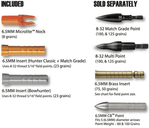 6.5 BOWHUNTER 2" BULLY VANES (HALF DOZEN)