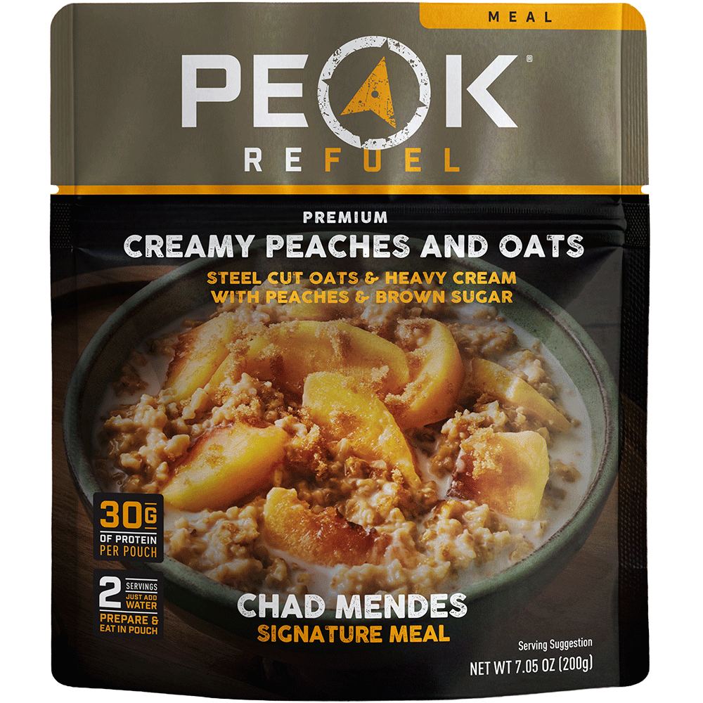 Peaches and Cream Steel Cut Oatmeal