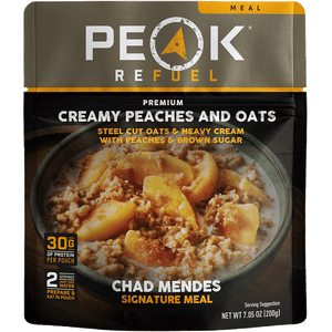 Peaches and Cream Steel Cut Oatmeal