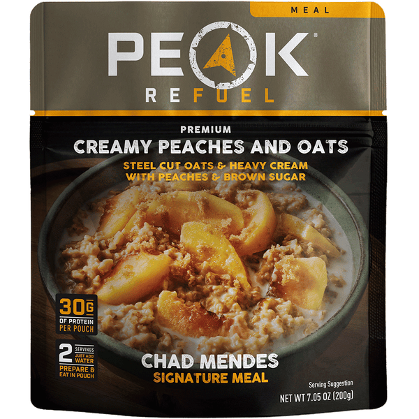 Peaches and Cream Steel Cut Oatmeal