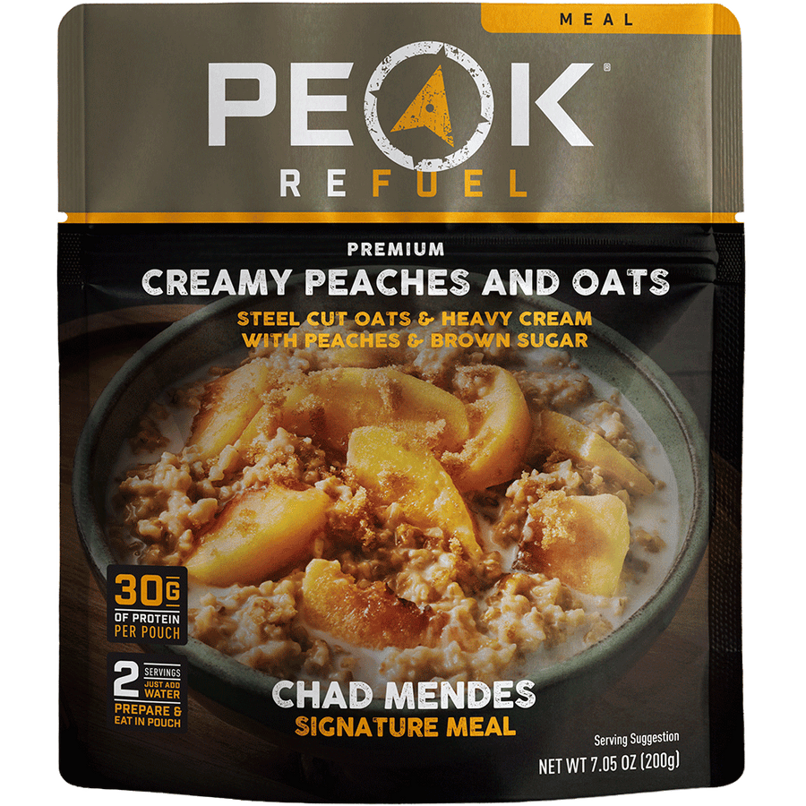 Peaches and Cream Steel Cut Oatmeal