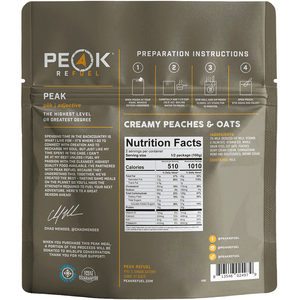 Peaches and Cream Steel Cut Oatmeal