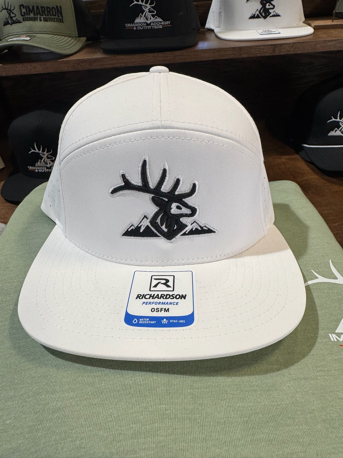 Snow Cap BLK Elk- Raised Logo