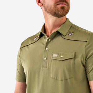 Pearl Snap Performance Polo Burlebo