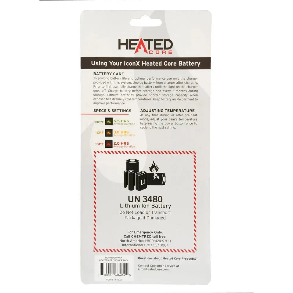 IconX Heated Core Powerpack Replacement Charger & Battery