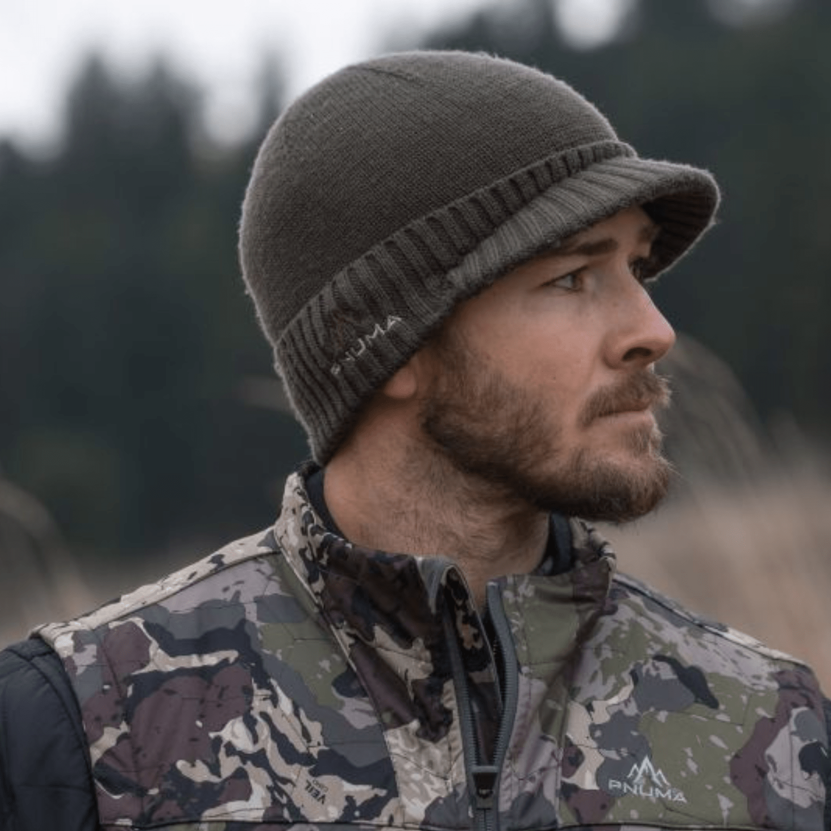 Merino Wool Visor Beanie
